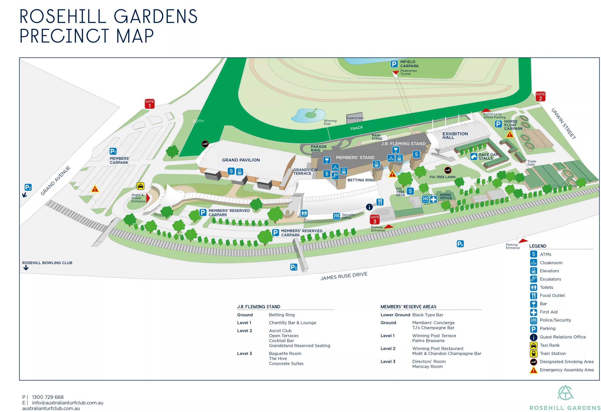 Rosehill Gardens Map