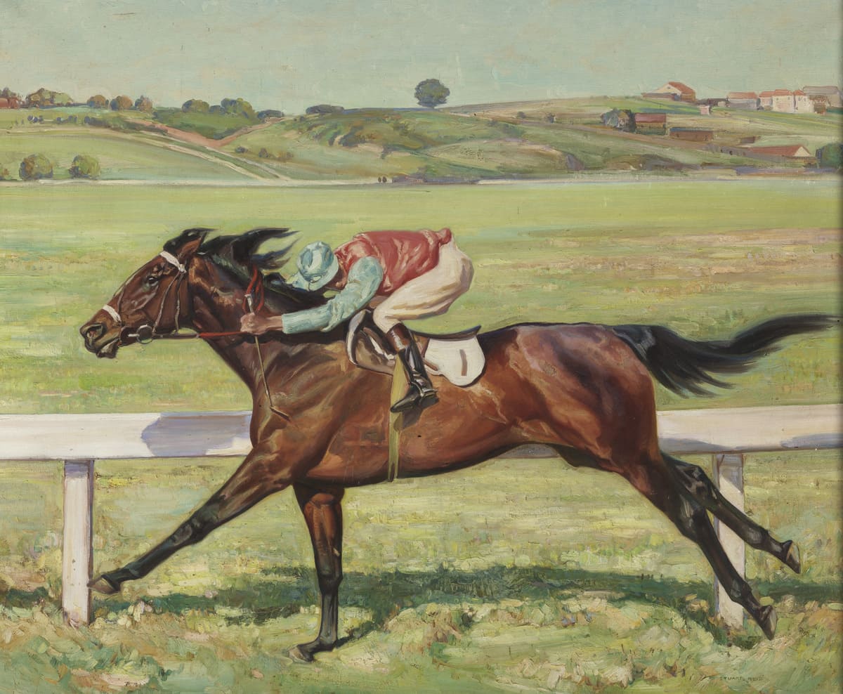 A 1931 painting of the racehorse Chatham.