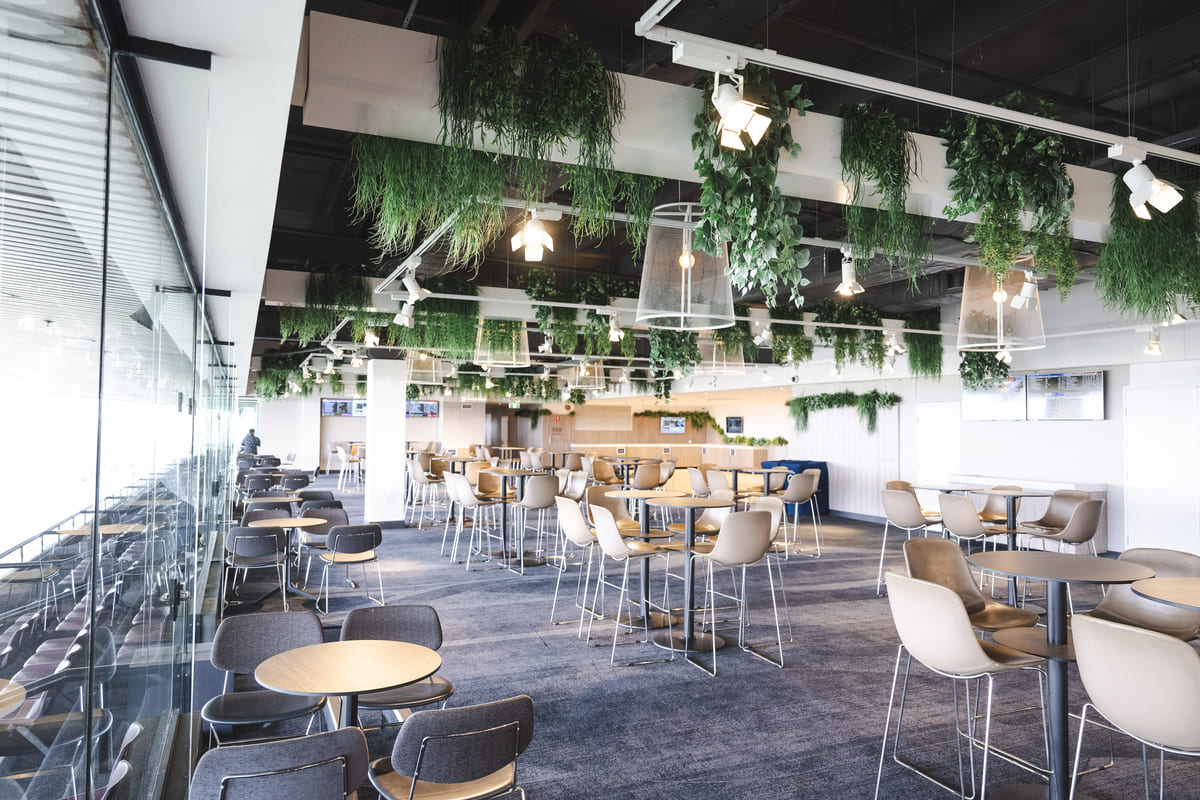 Interior of The Hive restaurant at Rosehill Gardens.