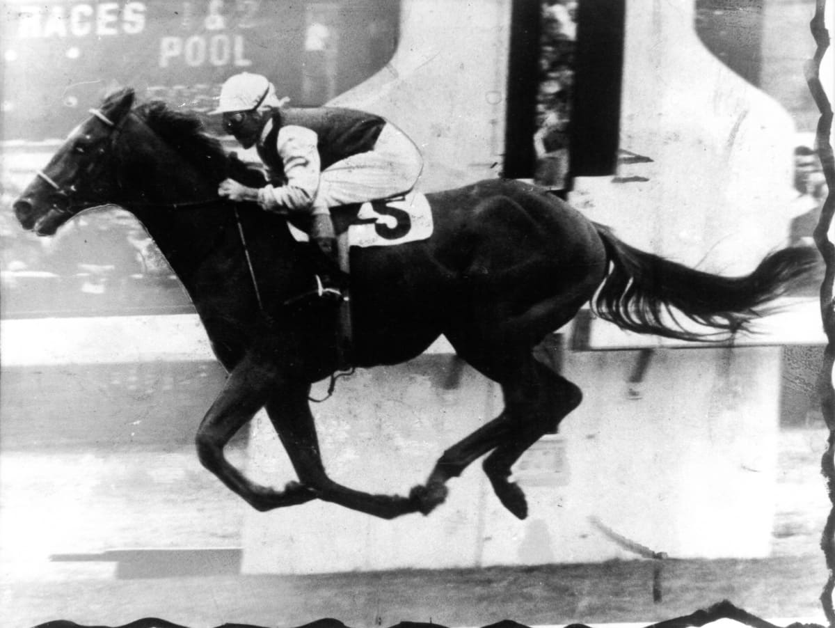 Todman wins the 1957 Golden Slipper at Rosehill Gardens.