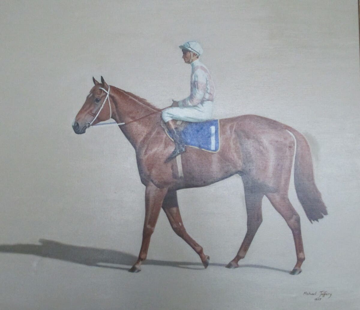 Painting of 1978 Golden Slipper winner Manikato.